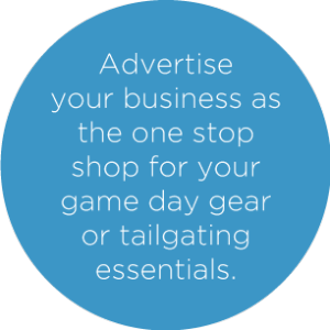 Advertise for game day gear