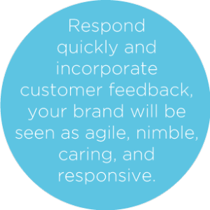 Respond to customer feedback