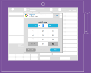 Fivestars POS Software Add Points Keypad