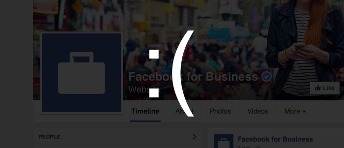 Facebook for Business Not Going Well